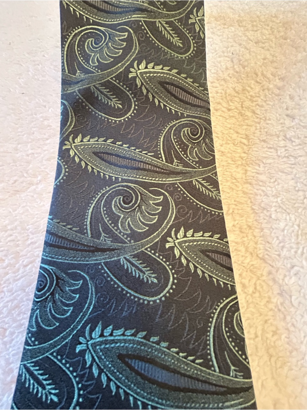 Tall/Long - Patterned Grey Necktie